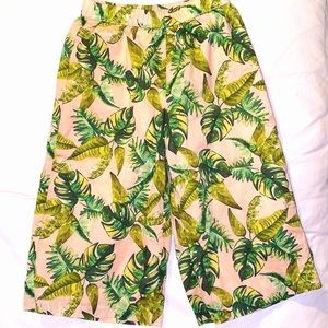 3T Palm tree 🌴 wide legs pants